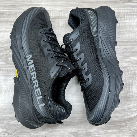 Merrell Men\'s Sneaker Agility Peak 5 Black Black Running Shoes Mens 9.5 J068045 main image 8